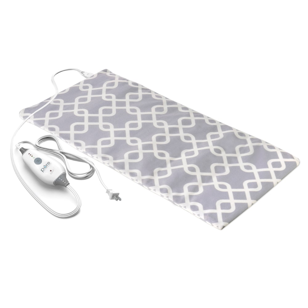 Pure Enrichment PureRelief Express Designer Series Heating Pad, 12in x 15in, Gray Trellis MPN:PEHPGTREL