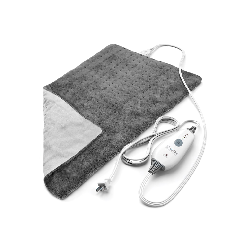 Pure Enrichment PureRelief Deluxe Heating Pad, 11-1/2in x 23-1/2in, Gray MPN:PEHPVAL-G