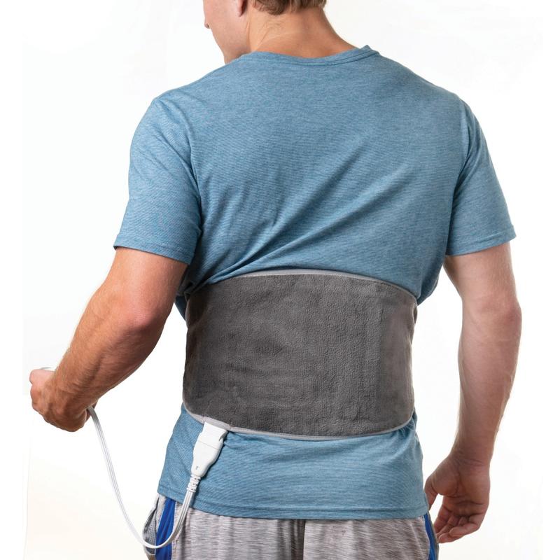 Pure Enrichment PureRelief Lumbar And Abdominal Heating Pad, 9-1/4in x 20in, Charcoal Gray MPN:PELUMBAR-G