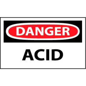 Machine Labels - Danger Acid D5AP