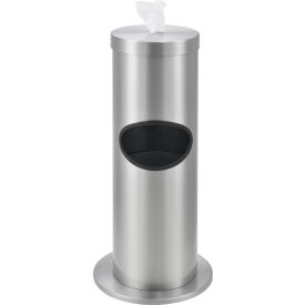 GoVets™ Floor Standing Stainless Steel Wet Wipe Station Starter Kit 298670