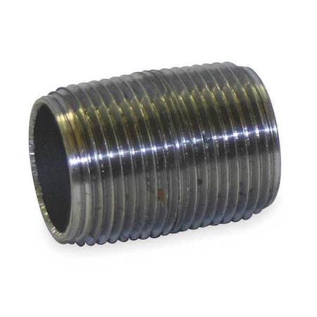 Pipe Nipple, Steel, 1 in, NPT x NPT MPN:0330023805