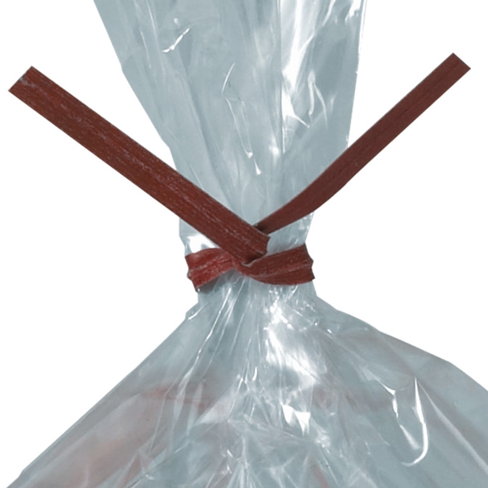 Office Depot Brand Paper Twist Ties For Poly Bags, 3/16in x 8in, Red, Case Of 2, 000 MPN:PBT8R