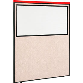Interion® Deluxe Office Partition Panel with Partial Window 60-1/4