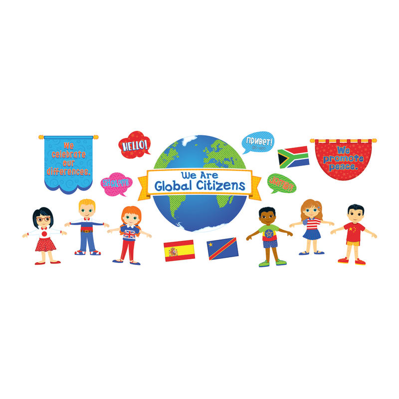 Carson-Dellosa We Are Global Citizens Bulletin Board Set, Multicolor, Grades Pre-K - 5 MPN:110346