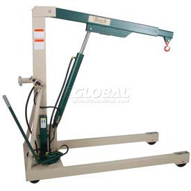 Beech Engineering Premium Hydraulic Floor Crane 3000 Lb. Capacity B-3000
