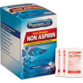 PhysiciansCare® Pain Relievers XStrength Non-Aspirin Acetaminophen 2 Tablets/Packet125 Pk/Box 40800-001