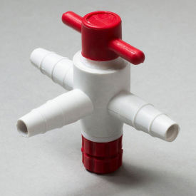 Bel-Art F30895-0000 Three-Way PTFE Stopcock 1/4