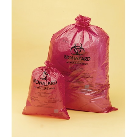Bel-Art Scienceware Biohazard Disposal Bags, Regular Red, Printed, PK200 MPN:F13164-3138
