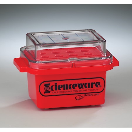 Cryo-Safe Mini Cooler: 0 Deg. C, 0.5 or 1.5ml Tubes, 5-3/4