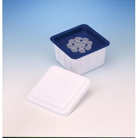 Bel-Art Cryo-Safe Cold Box: For 1.5ml Tubes, 12 Places, 4.6x4.6x2.8
