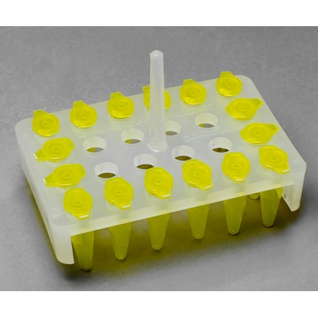 Bel-Art Microcentrifuge Floating Rack: 1.5ml Tubes, 24 Places, PP, 4/PK MPN:F18876-0000