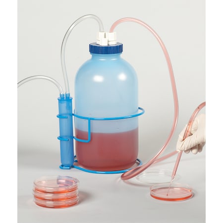 Bel-Art Vacuum Aspirator Bottle: 1.0 Gal, Plastic MPN:F19917-0002