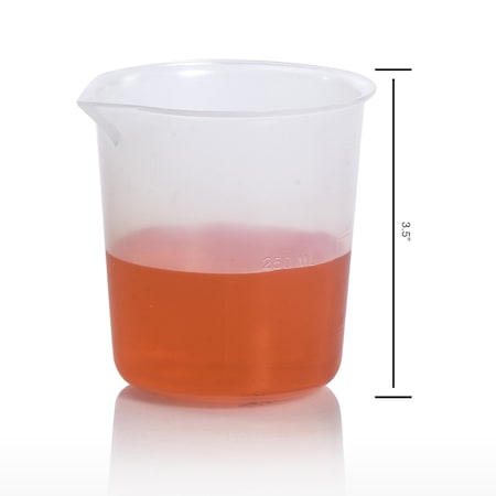 Bel-Art Graduated Griffin Low-Form 250ml Beakers: PP, 50ml Grad, 6/PK MPN:F26213-0000