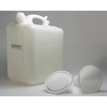 Bel-Art Safety Waste 20L (5 Gallon) Jug: PE, Funnel Top, 45mm Closure MPN:H11919-0000