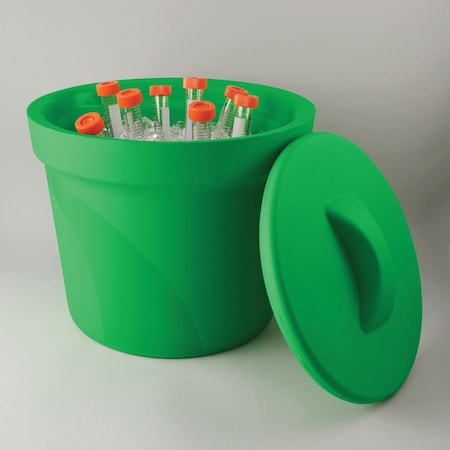Bel-Art Magic Touch 2 High Performance Green Ice Bucket:4 Liter w/ Lid MPN:M16807-4004