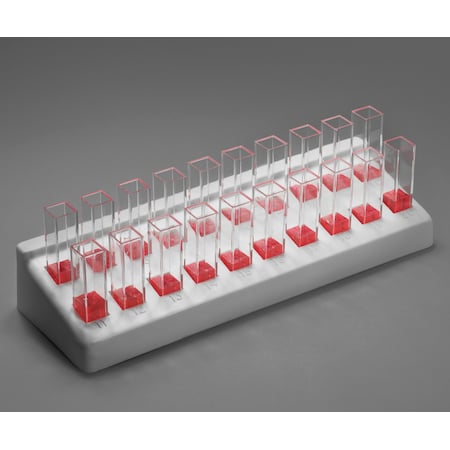 Bel-Art Spectro Cuvette Rack: For 10mm Cuvettes, 20 Places MPN:F18515-0000