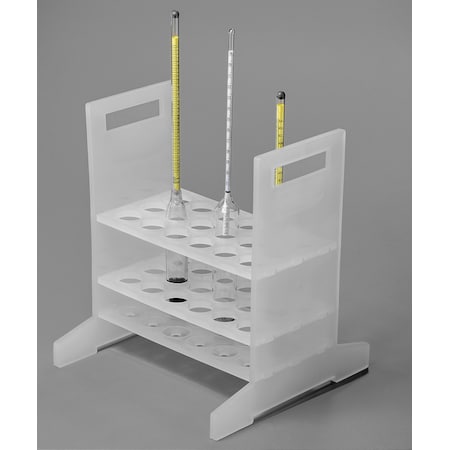 Bel-Art Hydrometer Rack: For Short Hydrometers, 18 Places, Polypropylene MPN:F18988-0001