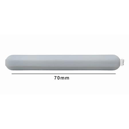 Bel-Art Spinbar Teflon Magnetic Stir Bar: 70x10mm, White, w/o Pivot Ring MPN:F37120-0070