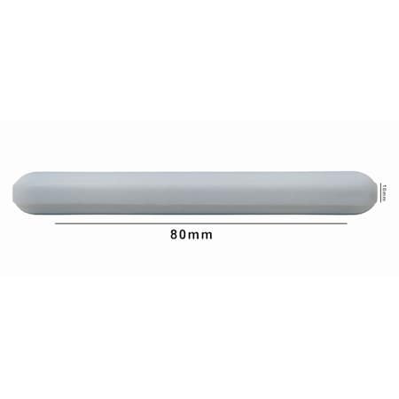 Bel-Art Spinbar Teflon Magnetic Stir Bar: 80x10mm, White, w/o Pivot Ring MPN:F37120-0080