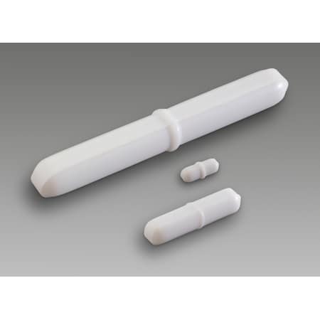 Bel-Art Spinbar Teflon Magnetic Stir Bar: 12 x 4.5mm, White, Pivot Ring MPN:F37122-0012