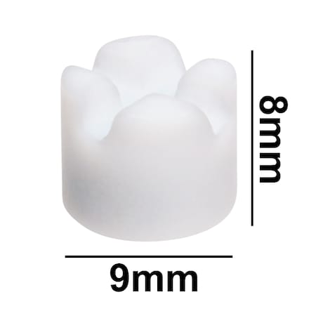 Bel-Art Spinbar Teflon Cell (Cuvette) Magnetic Stir Bar: 9x8mm, White MPN:F37150-0000