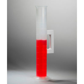 Bel-Art F28461-1000 Holdfast Polypropylene Graduated Cylinder 1000ml Capacity 10ml Graduation F28461-1000
