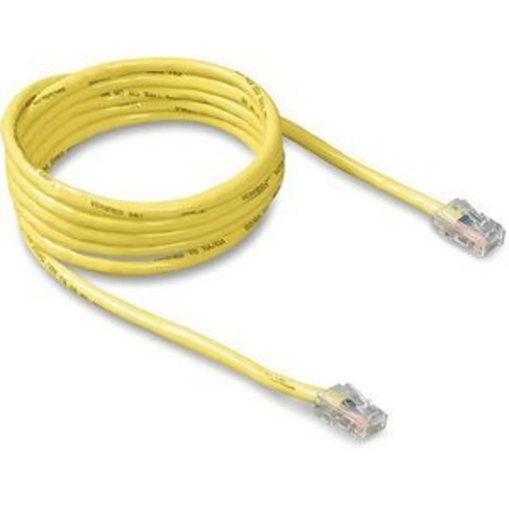 Belkin Cat. 5e Patch Cable - RJ-45 Male - RJ-45 Male - 3ft - Yellow MPN:A3L781-03-YLW