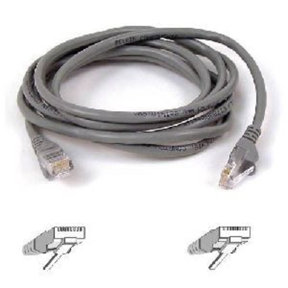 Belkin Cat.5E UTP Patch Cable - RJ-45 - 7ft - Gray MPN:A3L781-07