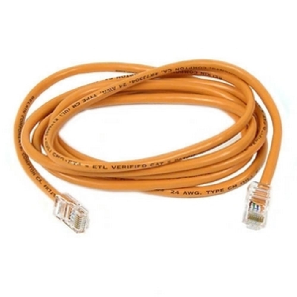 Belkin 700 Series Cat.5e Patch Cable - RJ-45 Male - RJ-45 Male - 1ft - Orange MPN:A3L791-01-ORG