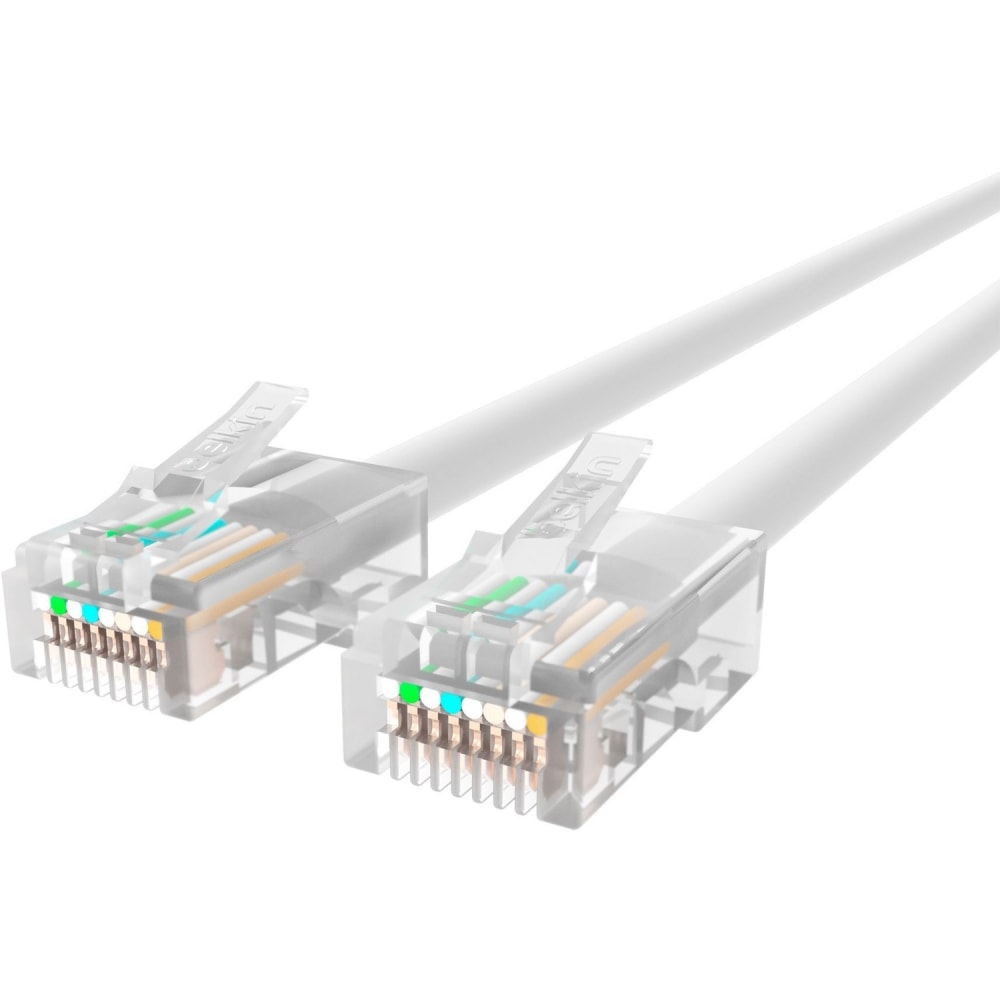 Belkin Cat5e Patch Cable - RJ-45 Male Network - RJ-45 Male Network - 3ft - White MPN:A3L791-03-WHT