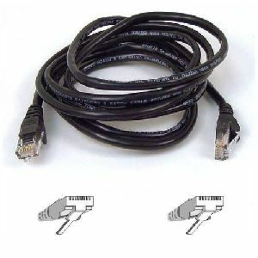 Belkin Cat5e Patch Cable - RJ-45 Male - RJ-45 Male - 6ft - Black MPN:A3L791-06-BLK