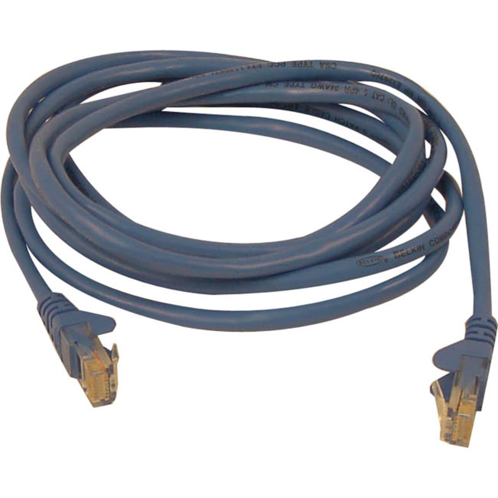 Belkin Cat5e Network Cable - RJ-45 Male Network - RJ-45 Male Network - 10ft - Blue MPN:A3L791-10-BLU-S