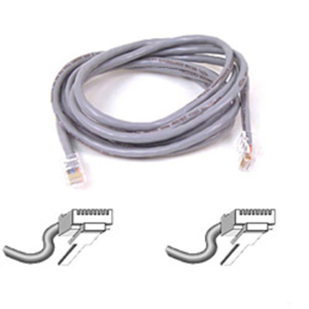 Belkin - Patch cable - RJ-45 (M) to RJ-45 (M) - 10 ft - UTP - CAT 5e - molded - gray - - A3L79110M MPN:A3L791-10-M