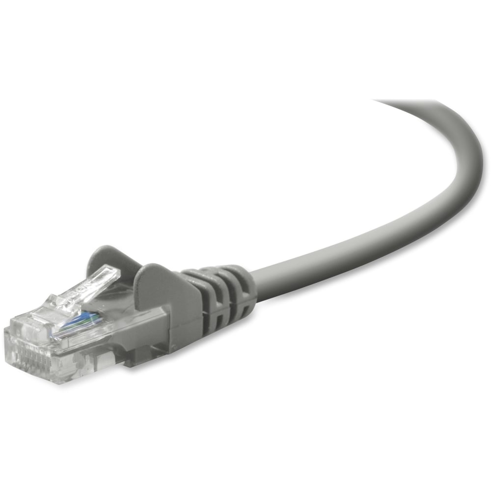 Belkin Cat5e Network Cable - RJ-45 Male Network - RJ-45 Male Network - 100ft - Gray MPN:A3L791-100