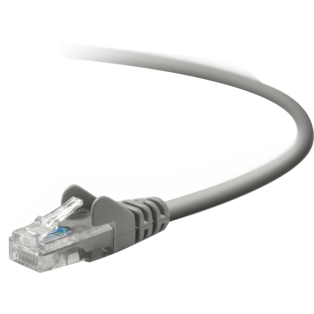 Belkin Cat5e Patch Cable - RJ-45 Male - RJ-45 Male - 12ft - Gray MPN:A3L791-12