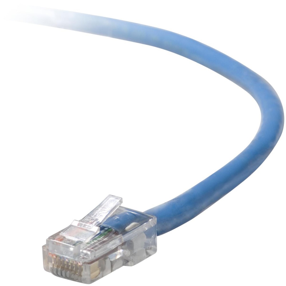 Belkin Cat5e Patch Cable - RJ-45 Male - RJ-45 Male - 12ft - Blue, A3L79112BLU MPN:A3L791-12-BLU