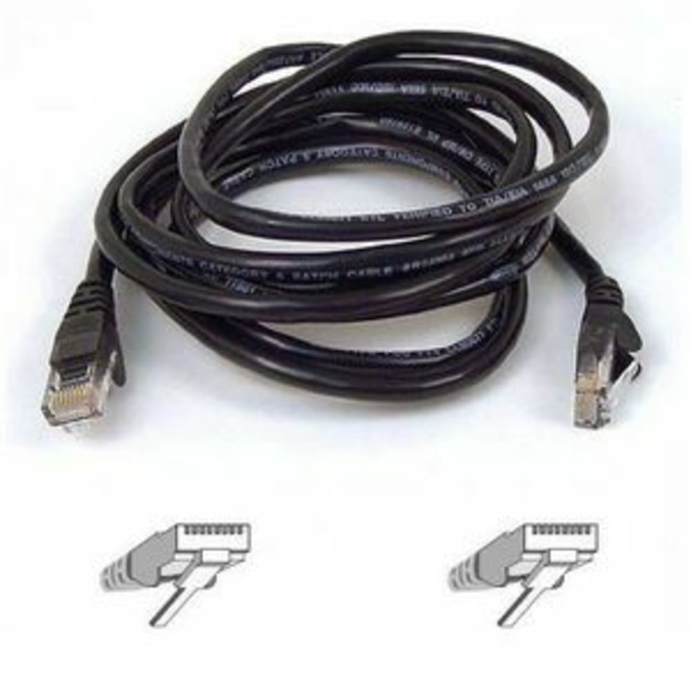 Belkin Cat5e Network Cable - RJ-45 Male Network - RJ-45 Male Network - 14ft - Black MPN:A3L791-14-BLK