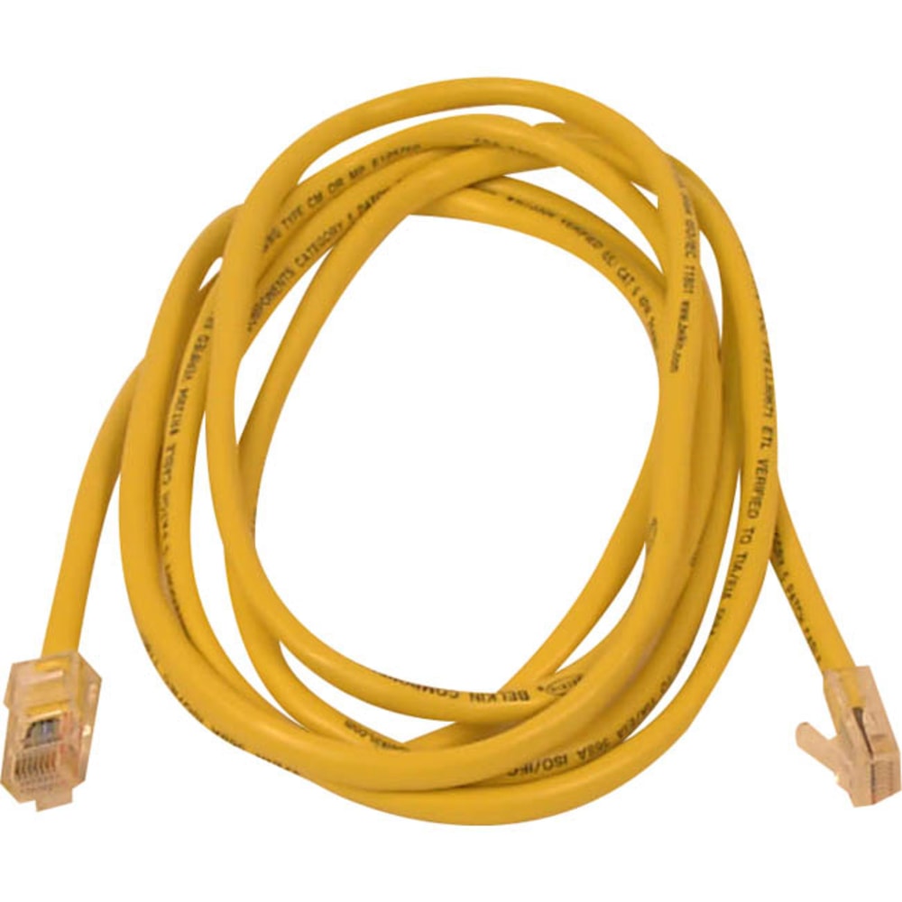Belkin Cat5e Patch Cable - RJ-45 Male Network - RJ-45 Male Network - 14ft - Yellow MPN:A3L791-14-YLW