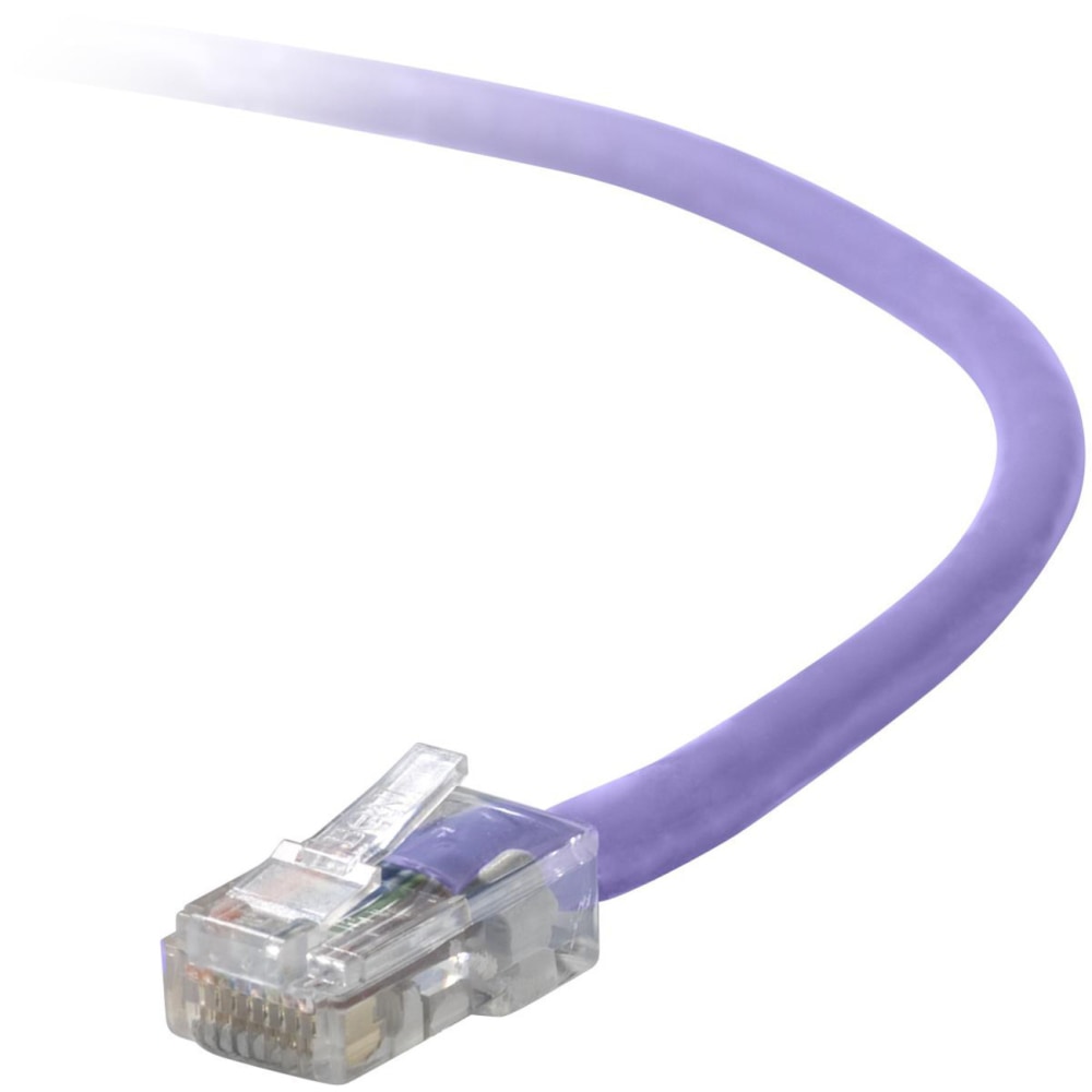 Belkin Cat5e Patch Cable - RJ-45 Male - RJ-45 Male - 15ft - Purple MPN:A3L791-15-PUR-S