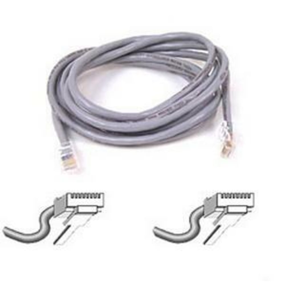 Belkin Cat5e Patch Cable - RJ-45 Male Network - RJ-45 Male Network - 25ft - Gray MPN:A3L791-25-H