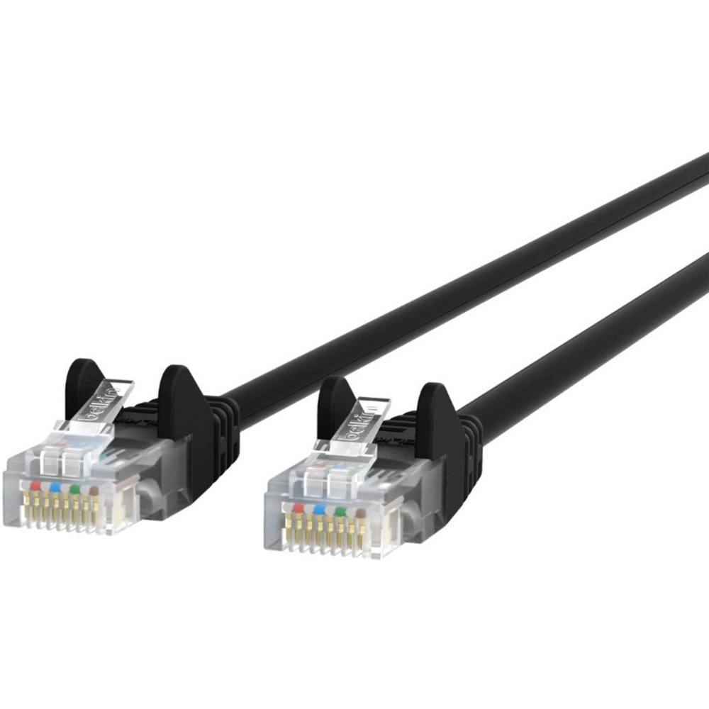 Belkin Cat5e Network Cable - RJ-45 Male Network - RJ-45 Male Network - 30ft - Black MPN:A3L791-30-BLK-S