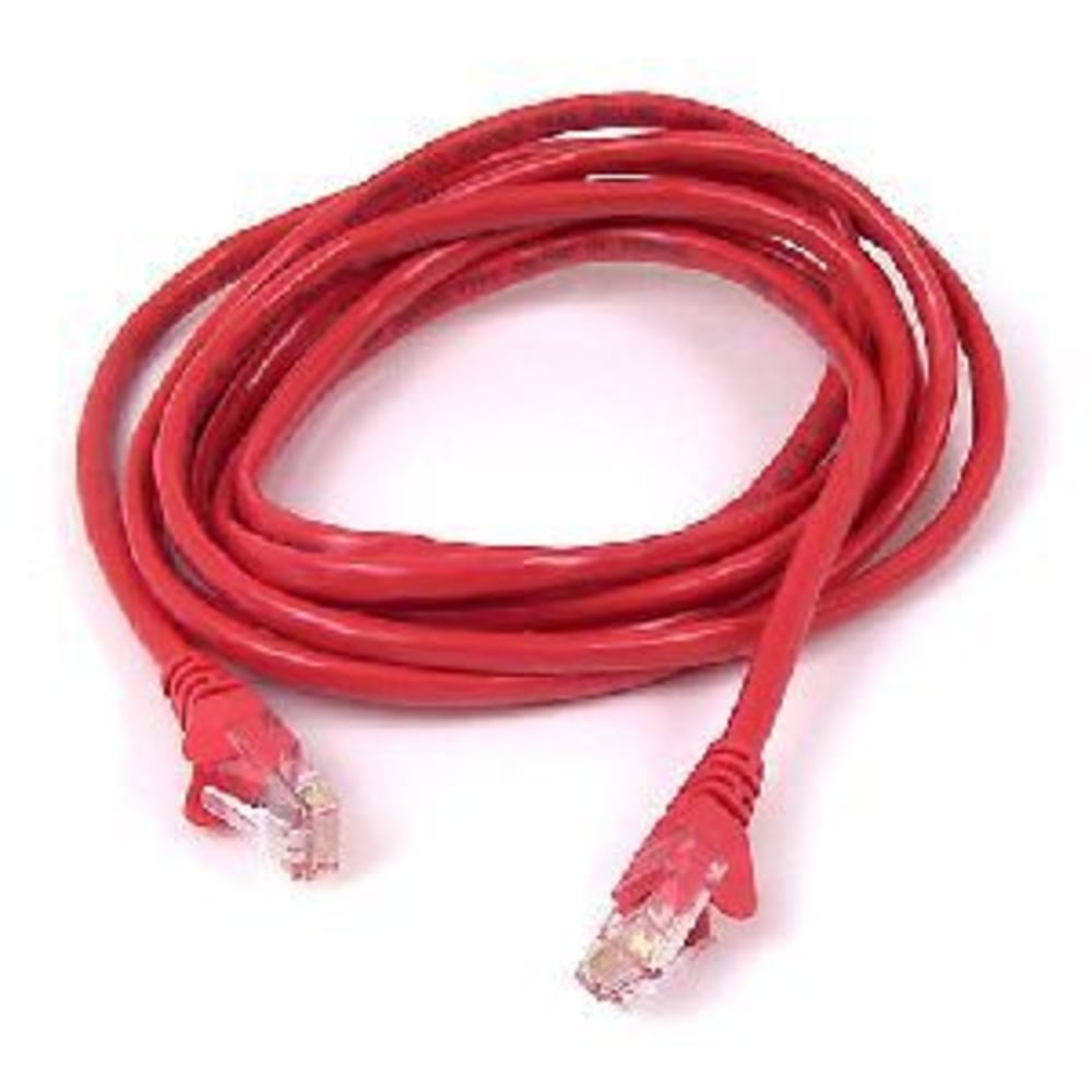 Belkin - Patch cable - RJ-45 (M) to RJ-45 (M) - 35 ft - UTP - CAT 5e - molded, snagless - red - - A3L79135REDS MPN:A3L791-35-RED-S