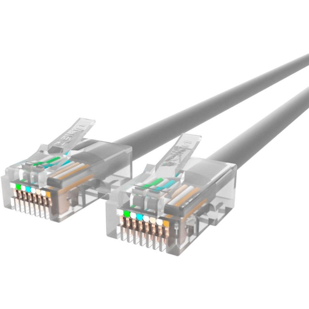 Belkin CAT5e Patch Cable - RJ-45 Male - RJ-45 Male - 7ft - Gray MPN:A3L791B07