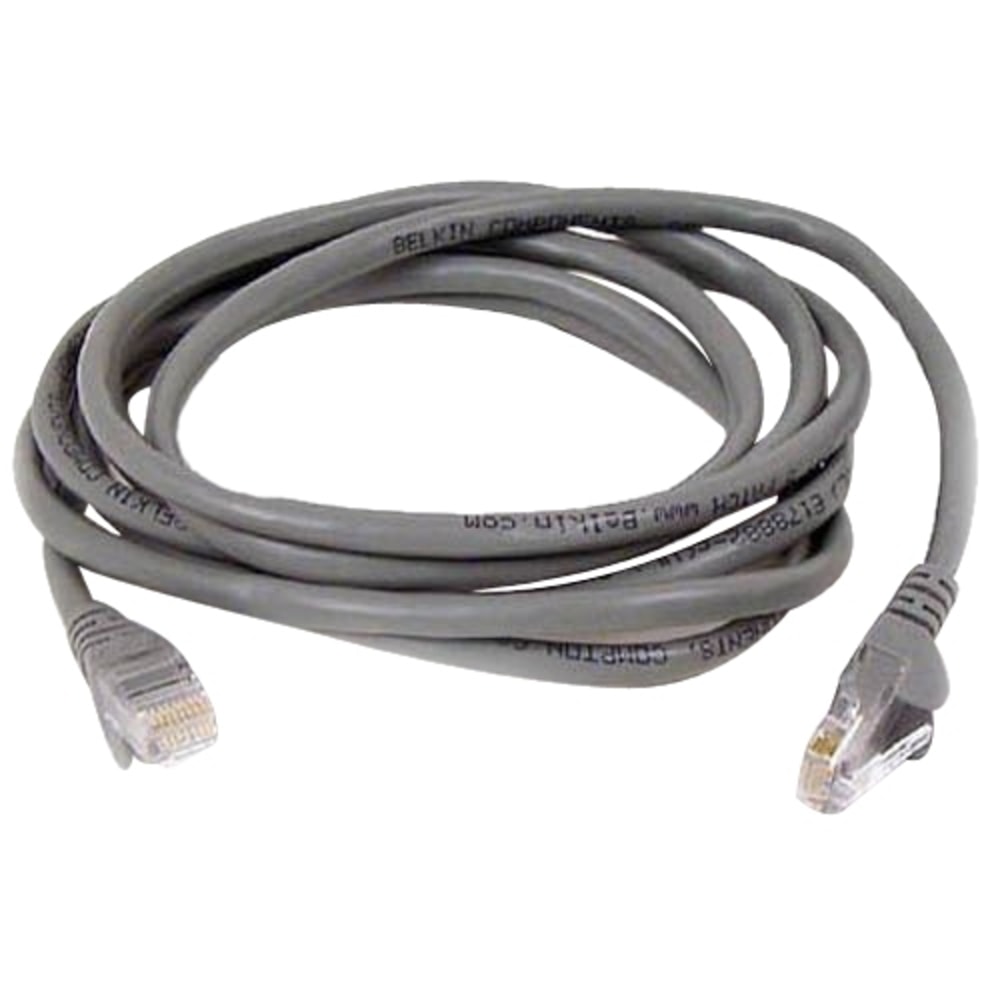 Belkin Cat. 5E Patch Cable - RJ-45 Male - RJ-45 Male - 7ft - Gray MPN:A3L791B07-S