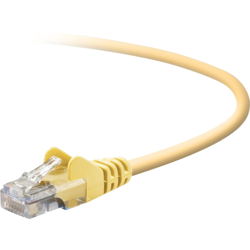 Belkin - Patch cable - RJ-45 (M) to RJ-45 (M) - 25 ft - UTP - CAT 5e - snagless - yellow - - A3L791B25YLWS MPN:A3L791B25-YLW-S