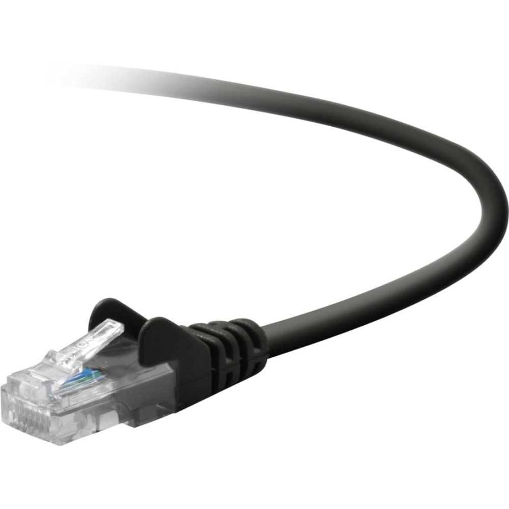 Belkin Cat. 5E Patch Cable - RJ-45 Male - RJ-45 Male - 50ft - Black MPN:A3L791B50-BLK-S