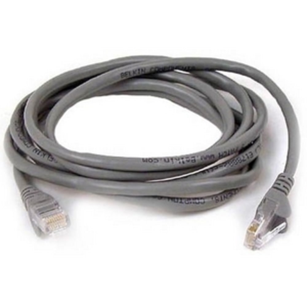 Belkin Cat. 5E UTP Patch Cable - RJ-45 Male - RJ-45 Male - 50ft - Gray MPN:A3L791B50-S