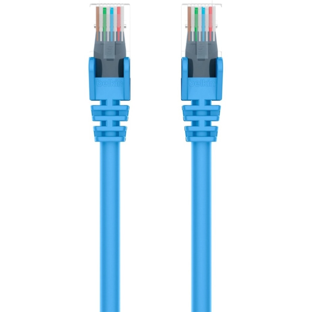 Belkin 900 Series Cat.6 UTP Patch Cable - RJ-45 Male Network - RJ-45 Male Network - 1ft - Blue MPN:A3L980-01-BLU