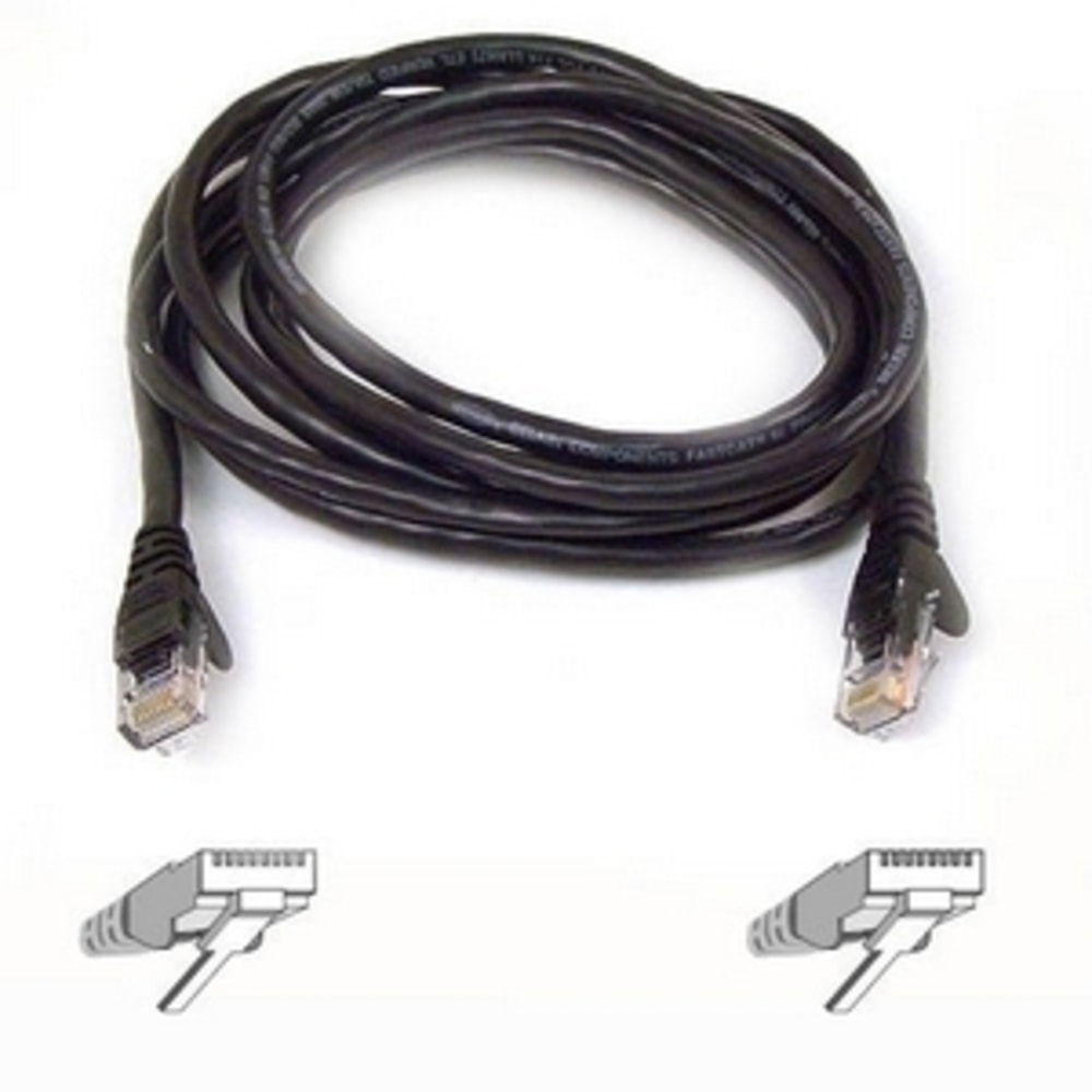 Belkin - Patch cable - RJ-45 (M) to RJ-45 (M) - 1 ft - UTP - CAT 6 - molded, snagless - red - - A3L98001REDS MPN:A3L980-01-RED-S